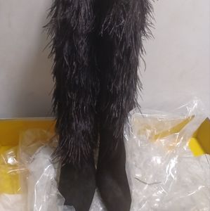 NINE WEST FEATHER BOOTS